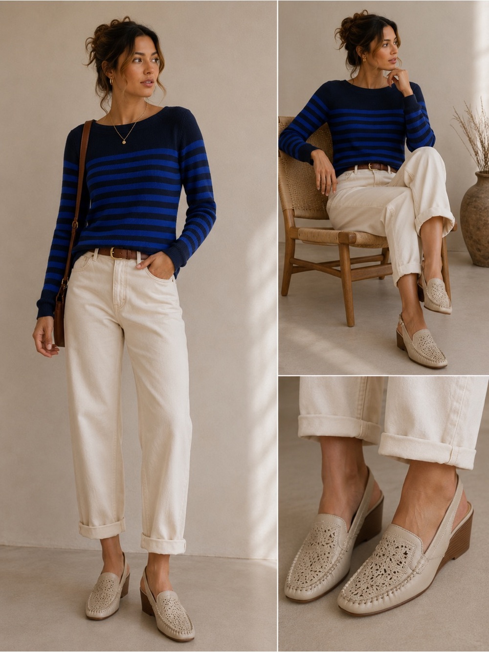 Ralph Lauren 100 Cotton Striped Sweater Size‎ L